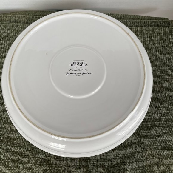 Vintage Christmas Holiday (2 Piece) Chip & Dip Set Poinsettia by BLOCK,Goertzen - Picture 8 of 9